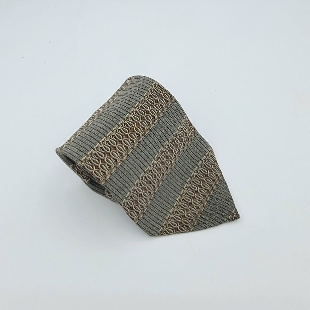 Arrow classic Men's Necktie Grey and white Tie size 55.75 x 4